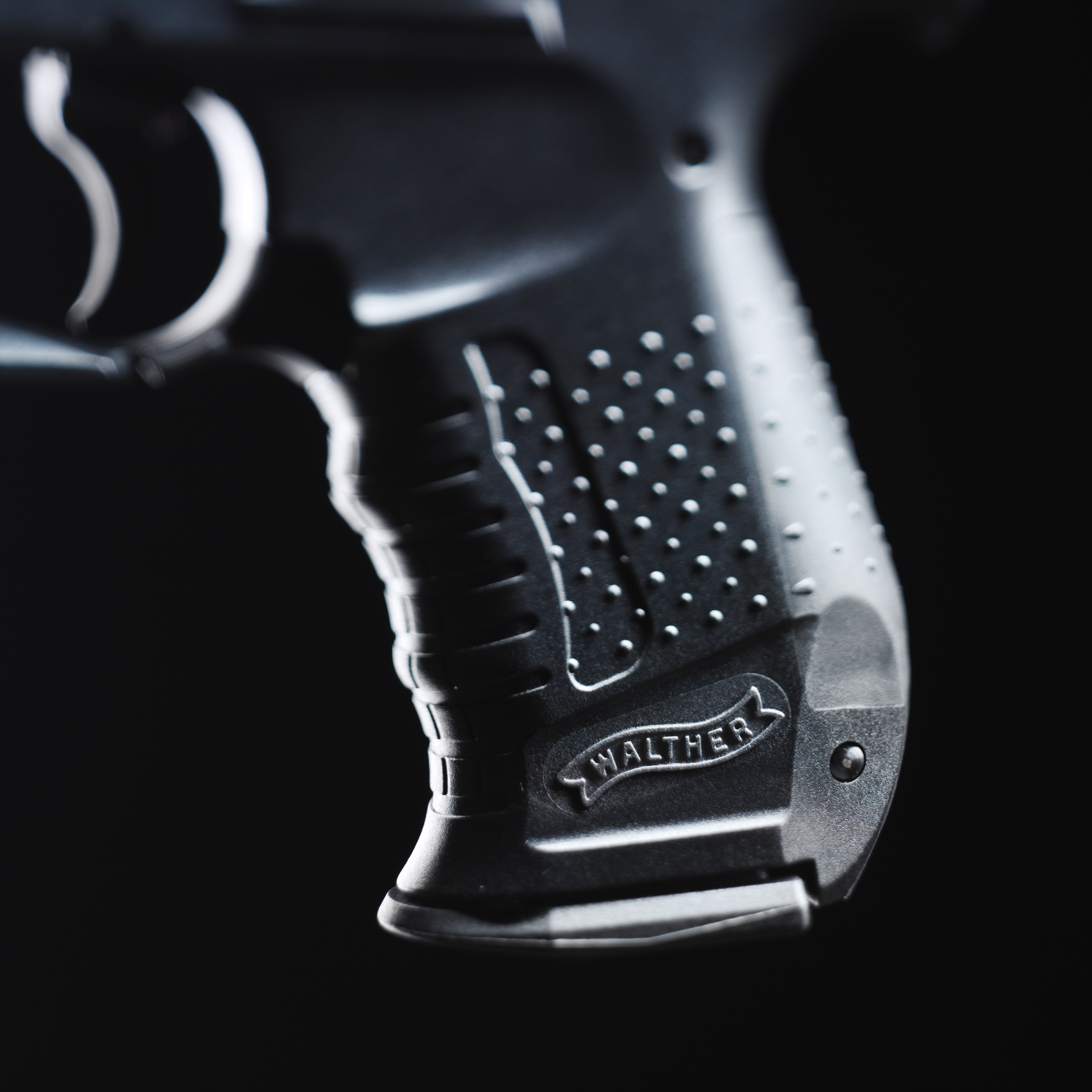Detailansicht des Griffs der Walther CP99 Pistole